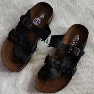 Cliffs by WHITE MOUNTAIN Black and Brown Sandals